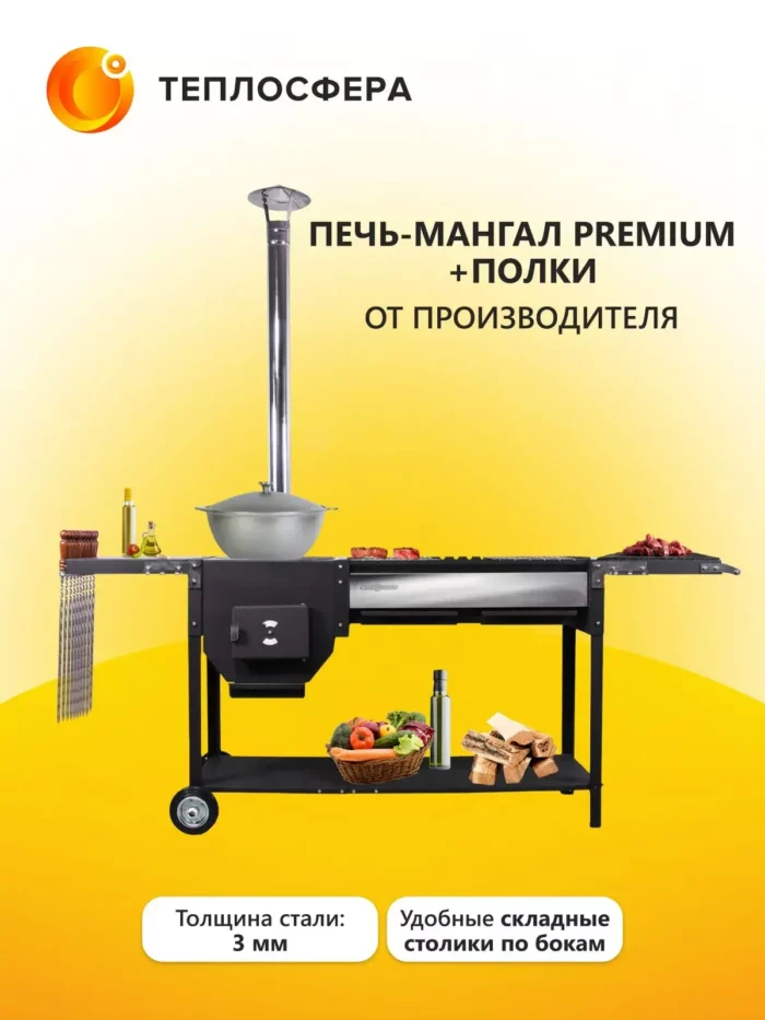 Печь мангал Premium ПМП 03 01
